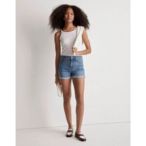 Women’s Madewell Denim High-Rise Shorts Size 29 Raw Hem